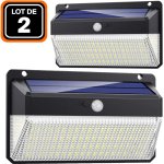 Lot de 2 projecteurs solaire dtecteur de mouvement 228 pcs led