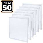 Lot de 50 dalles led 40w 60x60 pmma blanc neutre 4000k haute luminosit - blanc neutre 4000k