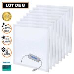 Europalamp - 8 dalles led premium ultra slim 600x600 40w blanc neutre 4000k