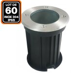 Europalamp - lot 60 spots encastrable de sol rond inox 304 exterieur ip65 gu10 Europalamp - lot 60 spots encastrable de sol rond inox 304 exterieur ip65 gu10