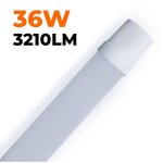 Europalamp ? r�glette led 36w 120cm �tanche ip65 blanc neutre ? 3210 lumens ? pour chantiers humides ...