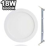 Spot encastrable led 18w rond extra - plat blanc froid 6000k