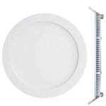 Spot encastrable led 12w rond extra - plat blanc chaud 3000k Spot encastrable led 12w rond extra - plat blanc chaud 3000k