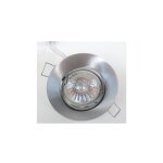 Europole - kit spot encastr� � 91mm alu bross� orientable avec lampe halog�ne 50w gu5. 3 12v et transfo ...