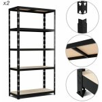 Lot de 2 etag�res de rangement modulables et polyvalentes pour atelier, garage, cave. . . charges lourdes ...