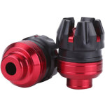 Evgatsauto curseurs de cadre, 1 paire de curseurs de cadre de fourche avant de scooter de moto cnc en ...