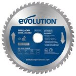 Evolution power tools - lame � acier doux tct 210mm 50 dents al�sage 25, 4mm evolution pour scie � onglet ...