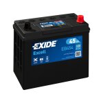 Batterie exide excell b24r 12v 45ah 330a 237x127x227 + d eb454