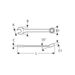 Cl� mixte 27 mm - e113222 expert by facom