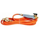 Guilbert express set pour couvreur avec d�tendeur 2 bar + tuyau 4, 75 m + manche � robinet 3 / 8 gauche ...