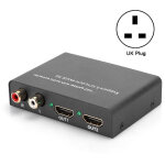 Extracteur audio hdmi adaptateur 1 entr�e 2 sorties amplifi� commutateur 110v - 240v noir uk