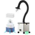 Extracteur de fumee de soudure, 85 w, absorbeur de fumee de soudage sans balais, aspiration 200 m� / ...