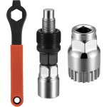 Extracteur de manivelle de p�dalier de v�lo, outil r�paration de v�lo d�monte p�dalier vtt, avec cl� ...