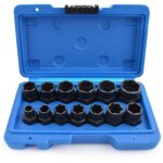 Extracteur de vis 13 pi�ces, extracteur ecrou antivol universel, douille torx femelle coffret pour enlever ...