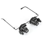 Eye loupe, eye lunettes loupe avec �clairage led professionnel eye lunettes de r�paration pour montre ...