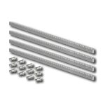 Faac - cr�maill�re galvanis�e 30x8 mod. 4 + fixations - 4 m�tres 490125