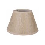 Fabrilamp ? abat - jour conique pliss� grace e27 en tissu beige ? diam�tre 18 cm ? compatible avec ampoules ...