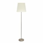 Fabrilamp - lampadaire de floor maldivas 1xe27 leather / beige 40d .