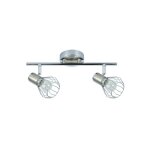 Fabrilamp - akunadecor luminaires de salle de bains mateo strip 2 spots chrome / nickel