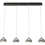 Fabas luce lighting - arabella - suspension fabas luce 4 lumi�res - led 32w - design moderne fum�