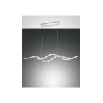 Fabas luce lighting - sinuo lustre suspendu led 36w blanc 3666 - 45 - 102 fabas luce