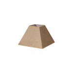 Fabrilamp abat - jour pyramide e27 brun 35x15x25 cm saco - jute