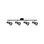 Fabrilamp - akunadecor bandeau lumineux pour salle de bain de 4 lumières modèle maximo cuir noir Fabrilamp - akunadecor bandeau lumineux pour salle de bain de 4 lumières modèle maximo cuir noir
