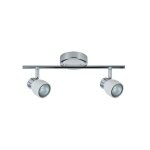 Fabrilamp - akunadecor chacho bandeau de salle de bains avec 2 spots orientables blanc - chrome Fabrilamp - akunadecor chacho bandeau de salle de bains avec 2 spots orientables blanc - chrome