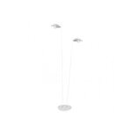 Fabrilamp - lampadaire city of cape 2l 12w 4000k blanc / argent 150x30x25 cm 1080 lm r�glable et ajustable ...