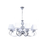 Fabrilamp - lampe 8 l. avec abat - jour mod�le ordo�ez chrome