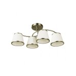 Fabrilamp - lampe lantanas 4xe27 pantalon en cuir beige 24x64x31, 5cm
