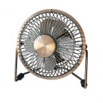 Fabrilamp - mini ventilateur sur mtal bulerias 2, 5w 5v bronze 14, 8x14, 2x7, 6 cm alimentation rglable ...