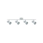 Fabrilamp - nouvelle rglette maximo pour salle de bains 4 spots, blanc - chrome