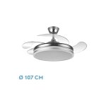 Fabrilamp - ventilateur de plafond led 59w led ventilateur de plafond avec lumi�re led 59w moteur dc ...