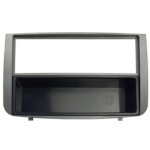 Facade autoradio 1din compatible avec alfa romeo 147 - argent fonce - avec vide poche - raf4105a