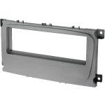 Facade autoradio 1din compatible avec ford c - max 07 - 10 - argent