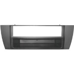 Facade autoradio 1din compatible avec jaguar s - type 02 - 08 avec vide poche
