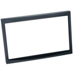 Facade autoradio 2din compatible avec citroen c2 c3 fiat scudo peugeot 207 307 01 - 12 noir
