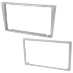 Facade autoradio 2din avec contour fa100. 2e compatible avec opel renault suzuki - argent