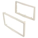 Facade autoradio 2din avec contour fa152. 2g compatible avec opel antara astra corsa zafira - blanc perle ...