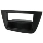 Facade autoradio fa158e compatible avec seat altea toledo noire avec vide poche