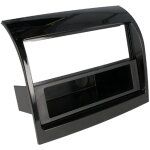 Facade autoradio fa435 1din compatible avec jumper ducato boxer 11 - 15 noir brillant