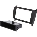 Facade autoradio fa526 compatible avec mercedes clk 04 - 10 2din avec vide poche