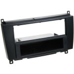 Adnauto - facade autoradio fa9033 compatible avec mercedes clk c209 1din avec vide poche