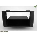 Facade autoradio compatible avec iveco daily 07 - 14 gris metal fonce - avec vide poche