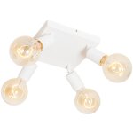 Facil - spot plafond, plafonnier - 4 lumi�re - l 29 cm - blanc - moderne - �clairage int�rieur - salon ...