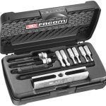 Facom - assortiment de fa�ades 'microm�canique' - extracteur, inserts d'�cartement bo�te en plastique, ...