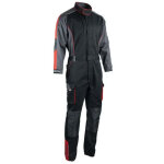 Facom - combinaison simple zip racer noir / gris / rouge taille xxxl - fxww4010e - xxxl