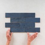 Fa�ence - la riviera - blue reef - 6, 5x20