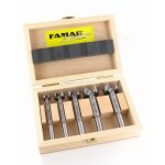 Famag - jeu mèches à façonner au carbure dans coffret de bois 5 - pcs. ø 15, 20, 25, 30, 35 mm 1662. ... Famag - jeu mèches à façonner au carbure dans coffret de bois 5 - pcs. ø 15, 20, 25, 30, 35 mm 1662. ...